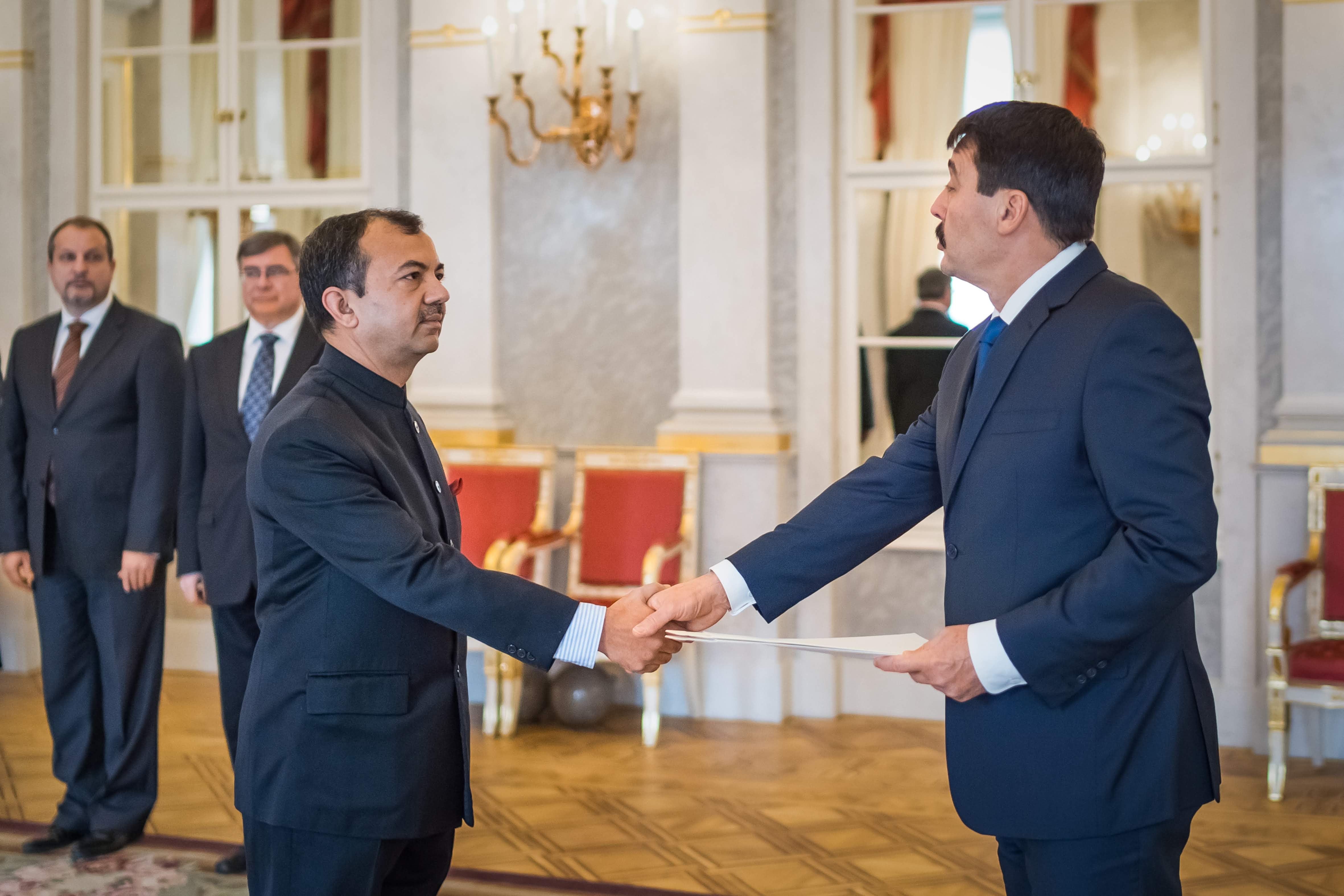 With President Janos Ader