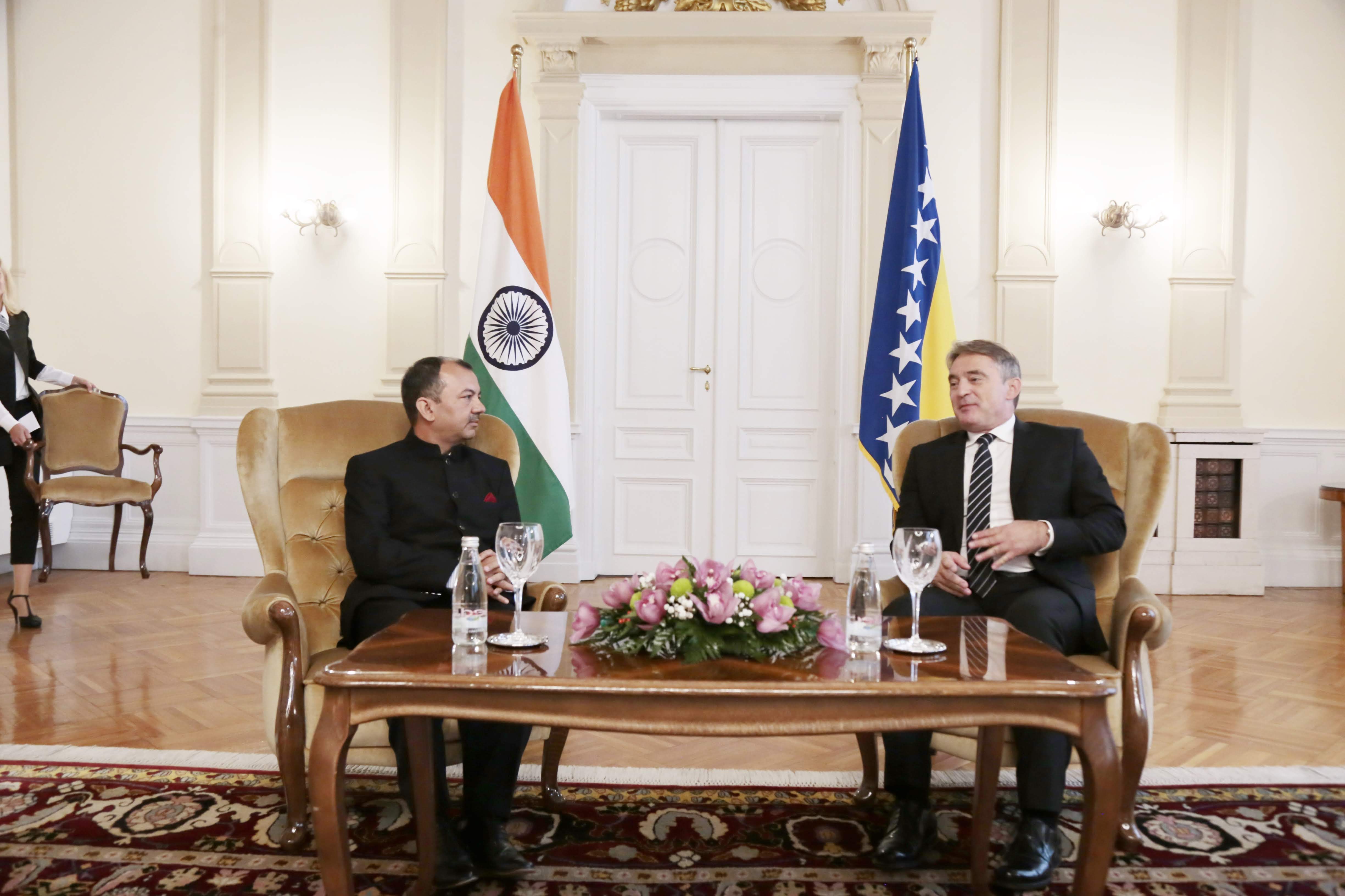 Discussion with Pres Komsic in Sarajevo