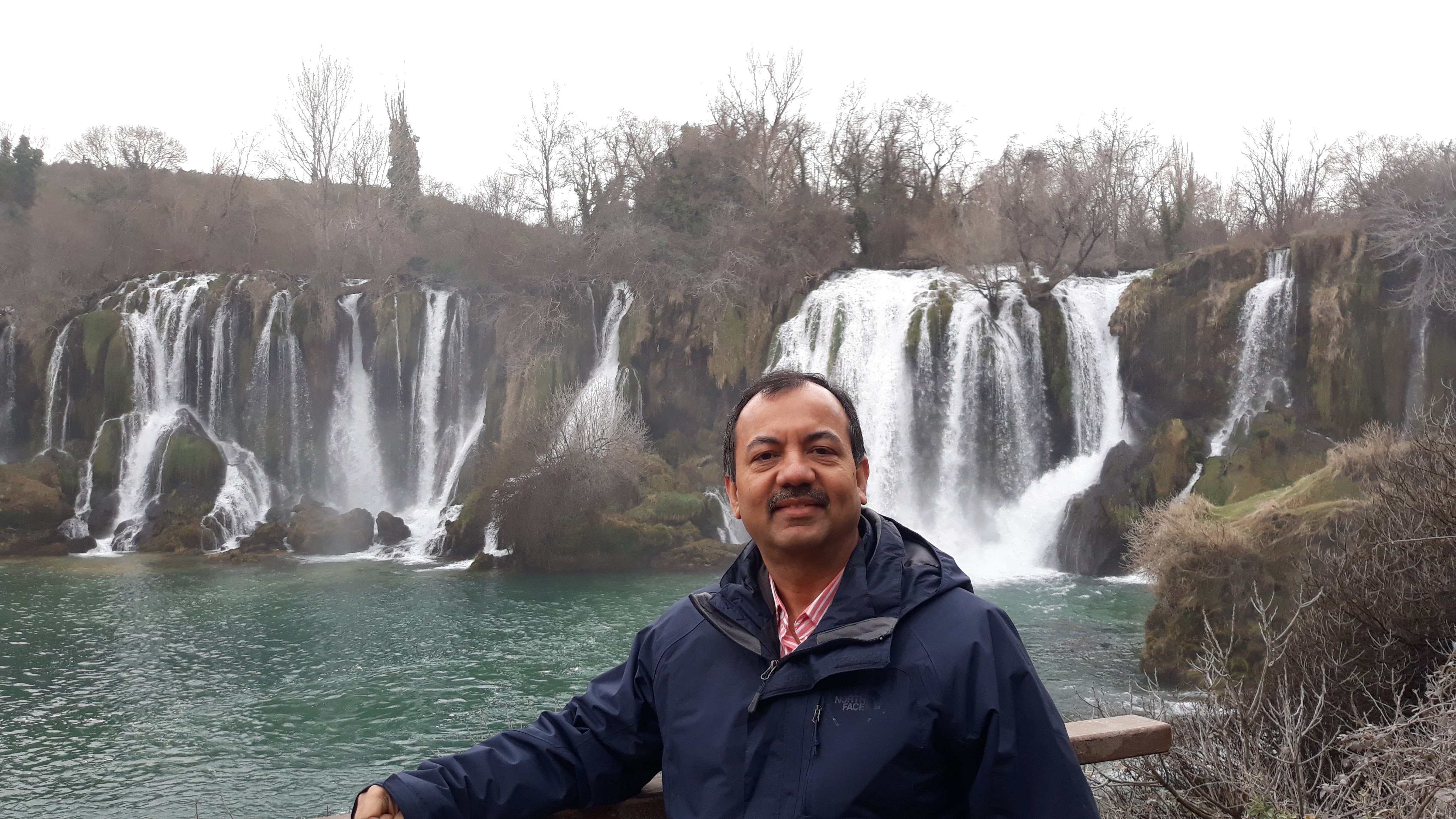 with family in Bosnia