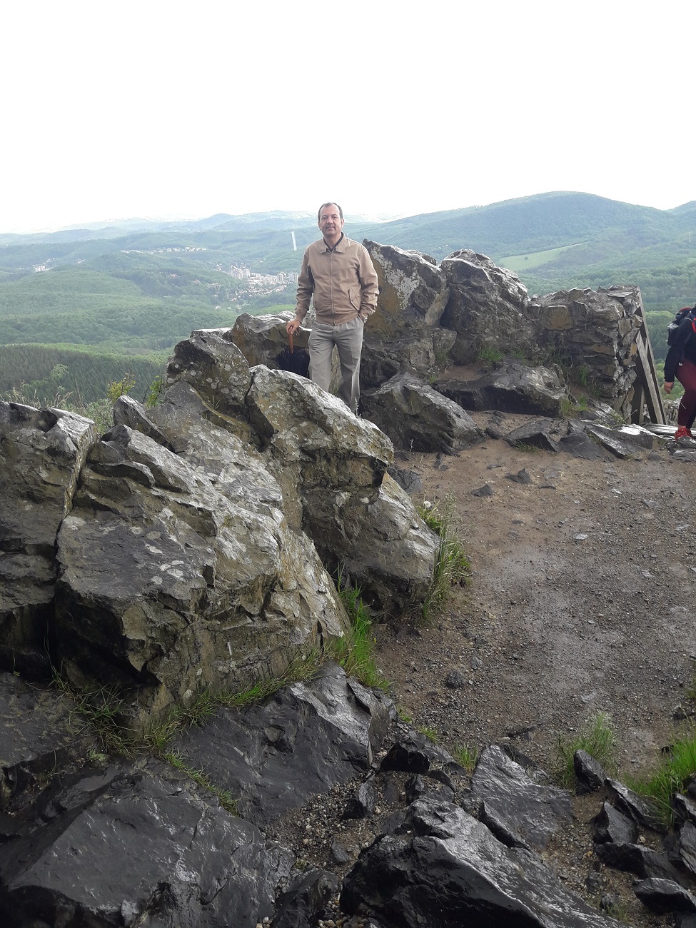 At the wall facing Slovakian territory