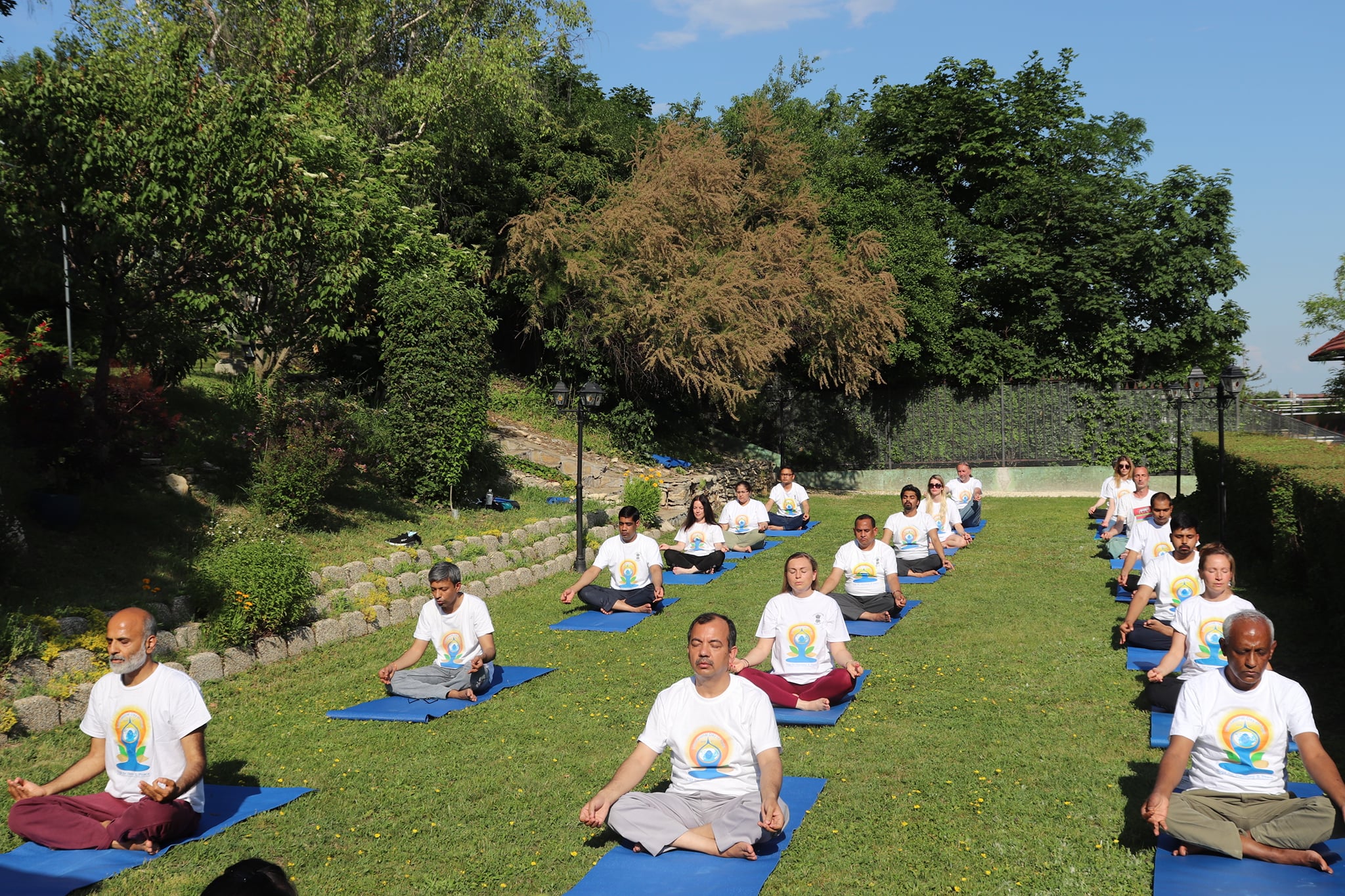 Yoga at India House Garden Budapest