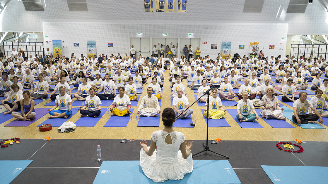 Yoga at Fisherman's Bastion, Budapest
